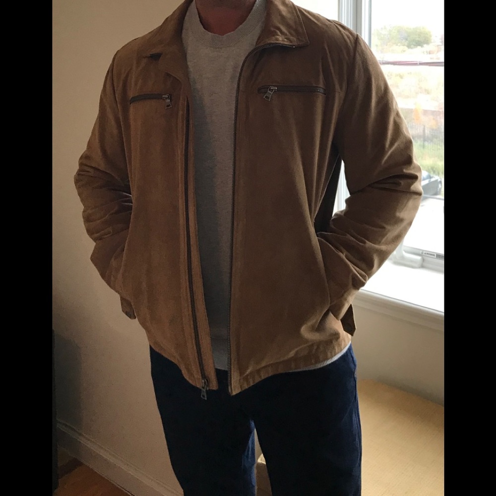 Men’s Banana Republic Suede 100% leather jacket